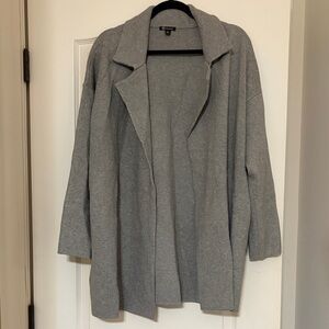 Versona Heather Gray Open Cardigan